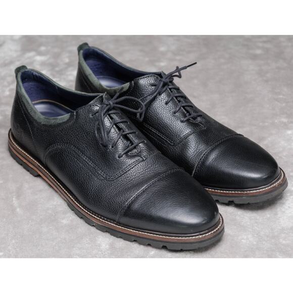 Cole Haan Richardson Black Leather Cap Toe Oxfords Grand 360 Mens Size 11.5 - Picture 1 of 16
